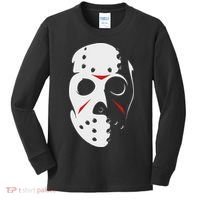 Jason Hockey Mask Halloween Friday 13th Kids Long Sleeve Shirt thumb 0