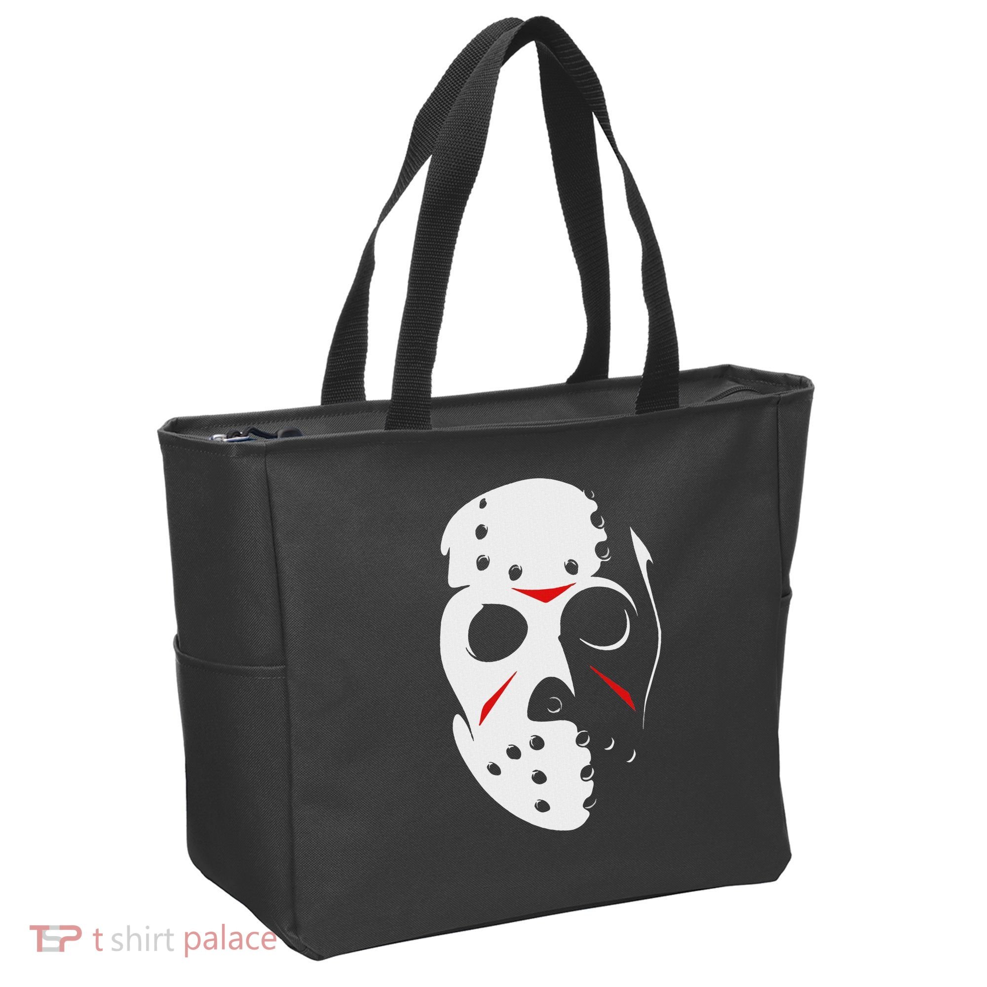 Jason Hockey Mask Halloween Friday 13th Tote Bag