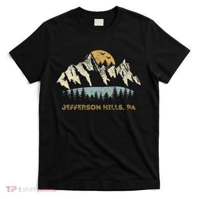Jefferson Hills Pa Mountain Sunset Design T-Shirt