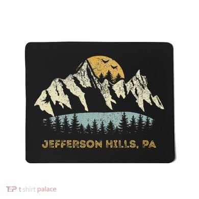 Jefferson Hills Pa Mountain Sunset Design Mousepad