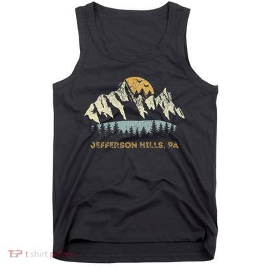 Jefferson Hills Pa Mountain Sunset Design Tank Top