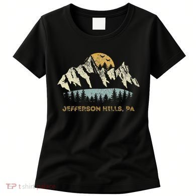 Jefferson Hills Pa Mountain Sunset Design Women's T-Shirt