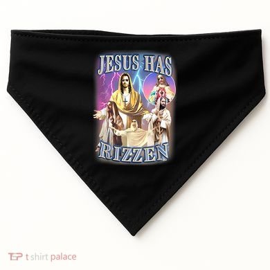 Jesus Has Rizzen USA-Made Doggie Bandana