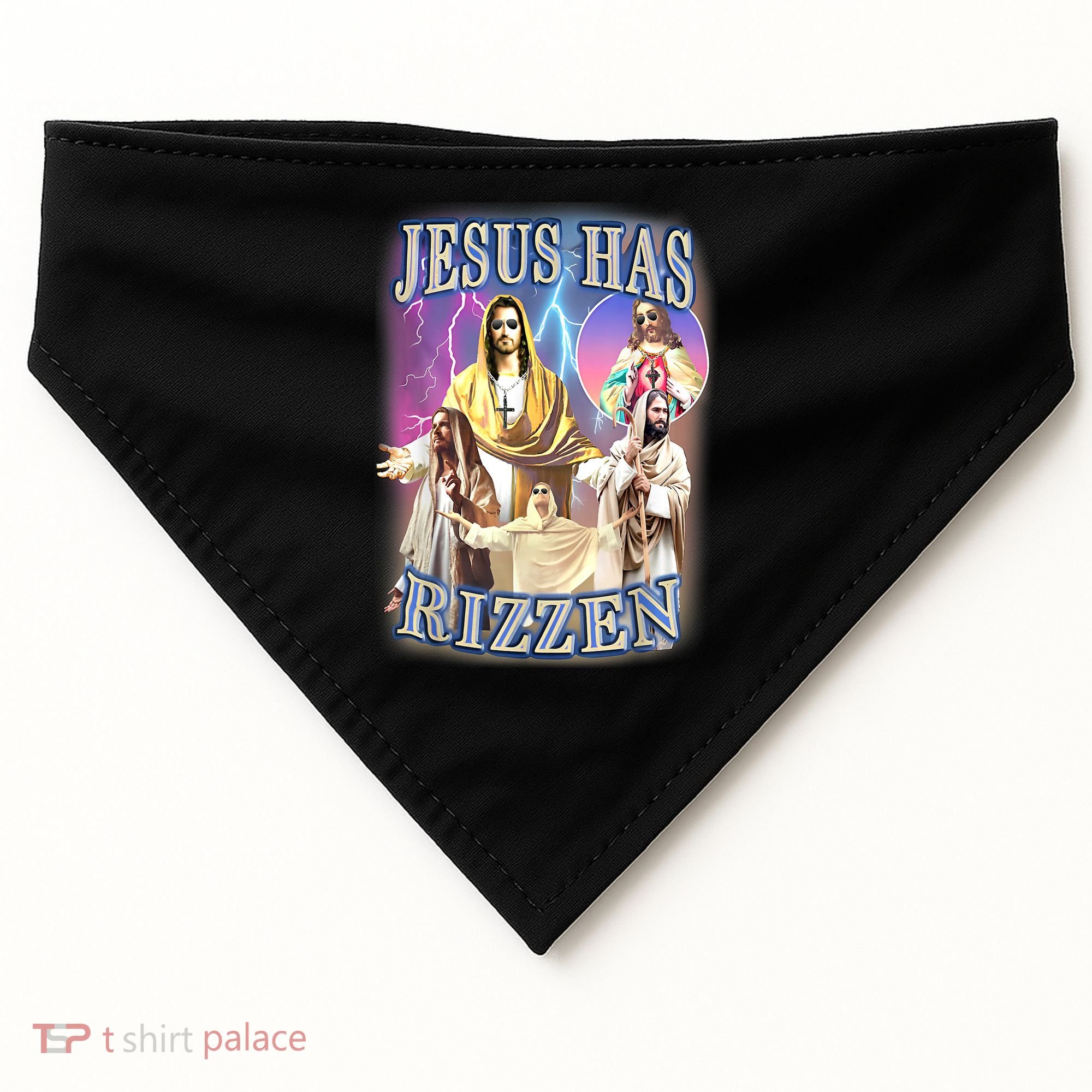 Jesus Has Rizzen USA-Made Doggie Bandana