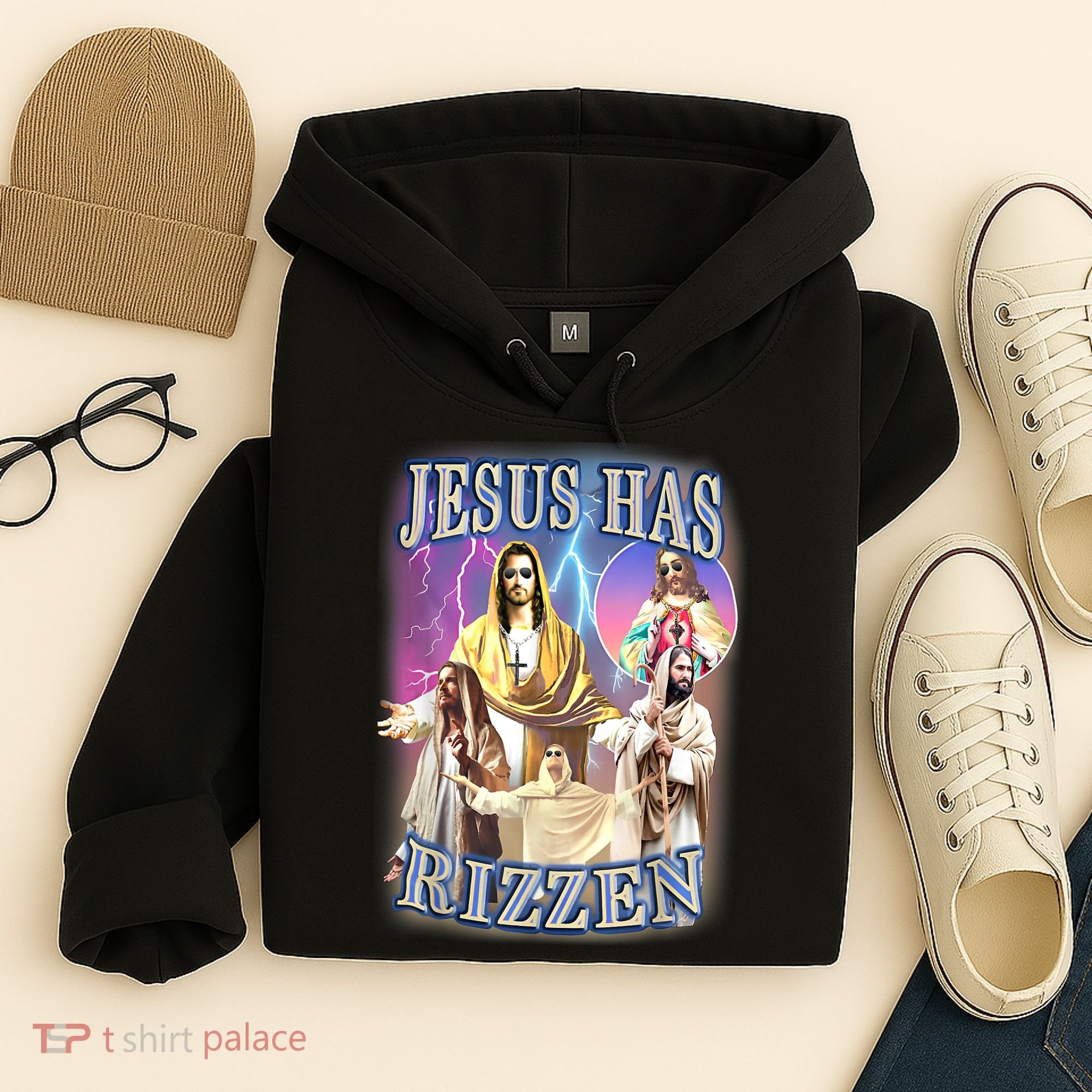Jesus Has Rizzen Hoodie