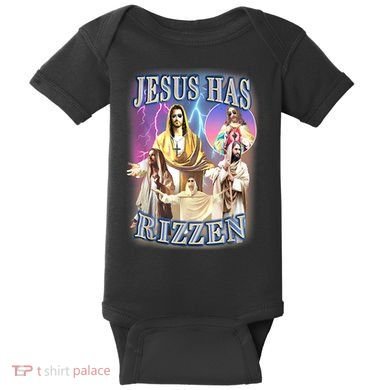 Jesus Has Rizzen Baby Bodysuit