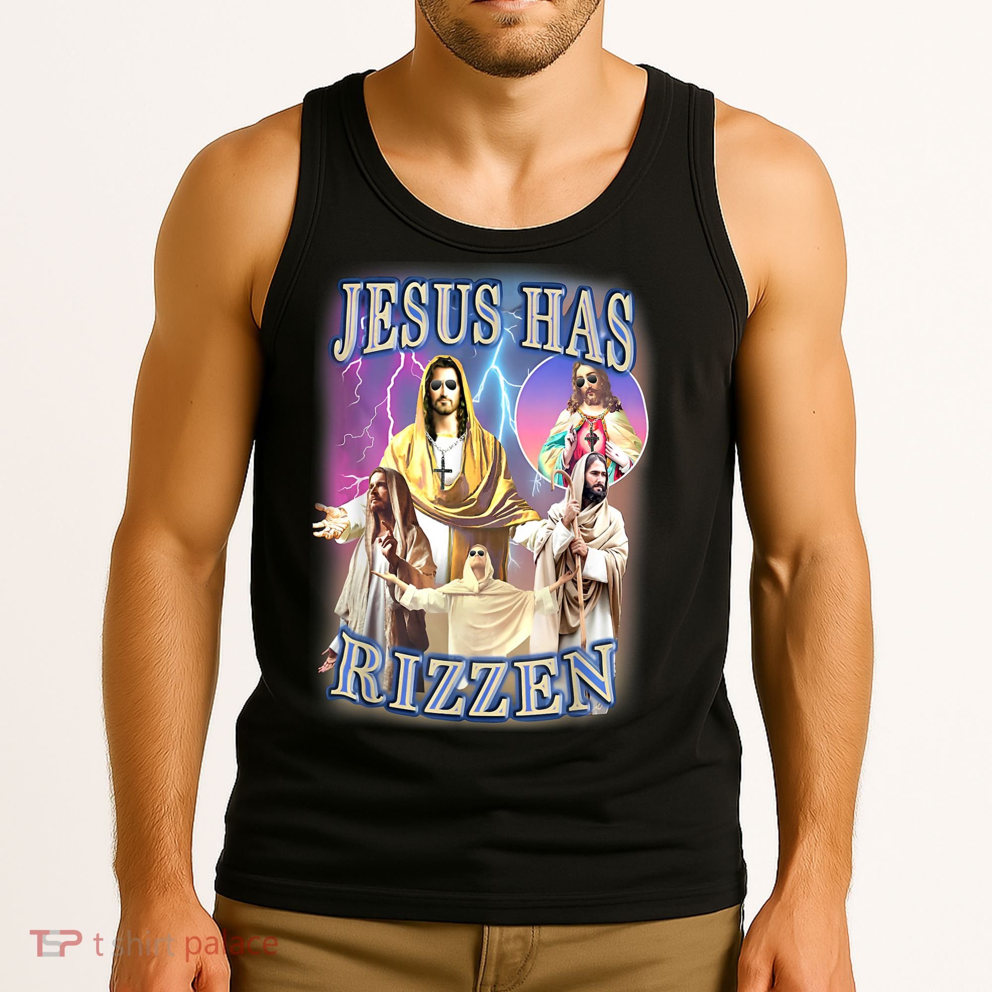 Jesus Has Rizzen Tank Top