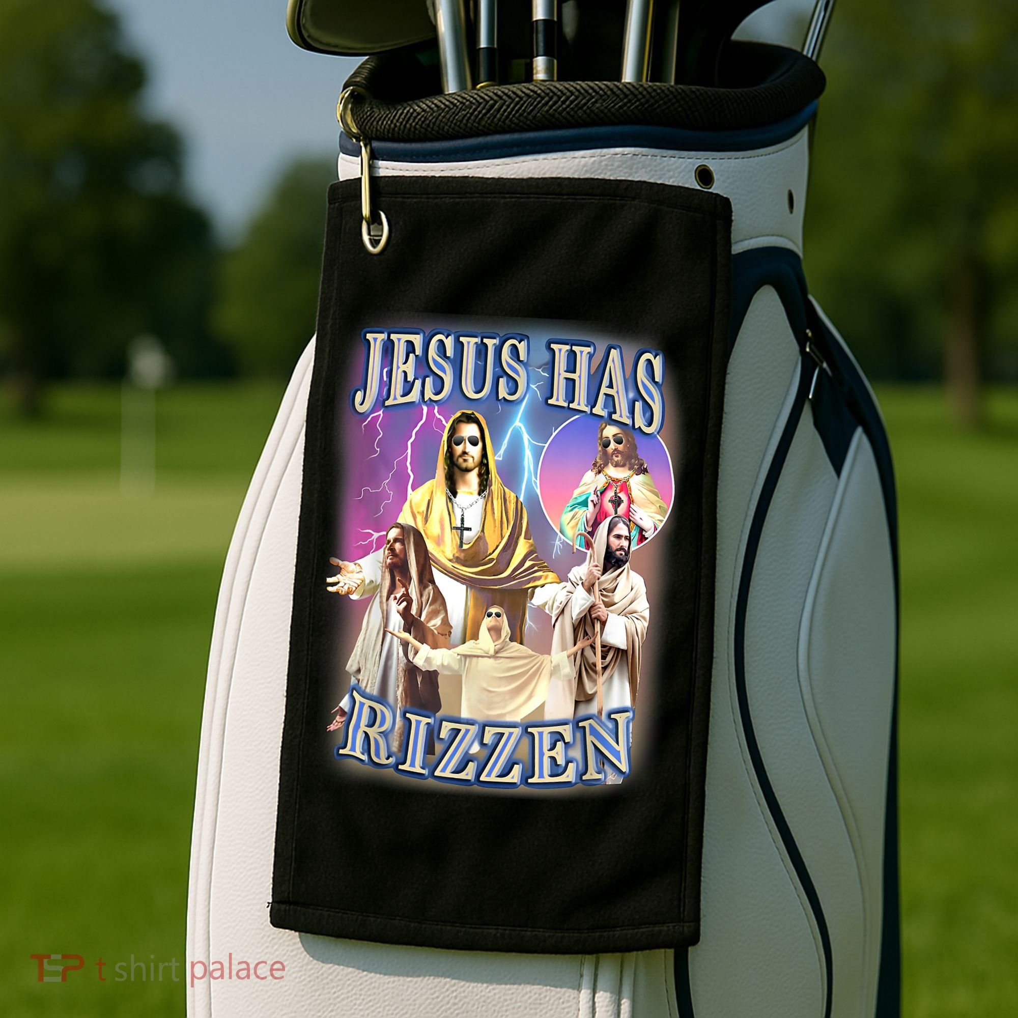 Jesus Has Rizzen Golf Towel