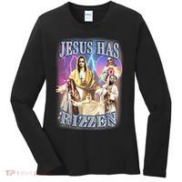 Jesus Has Rizzen Women's Long Sleeve Shirt thumb 0