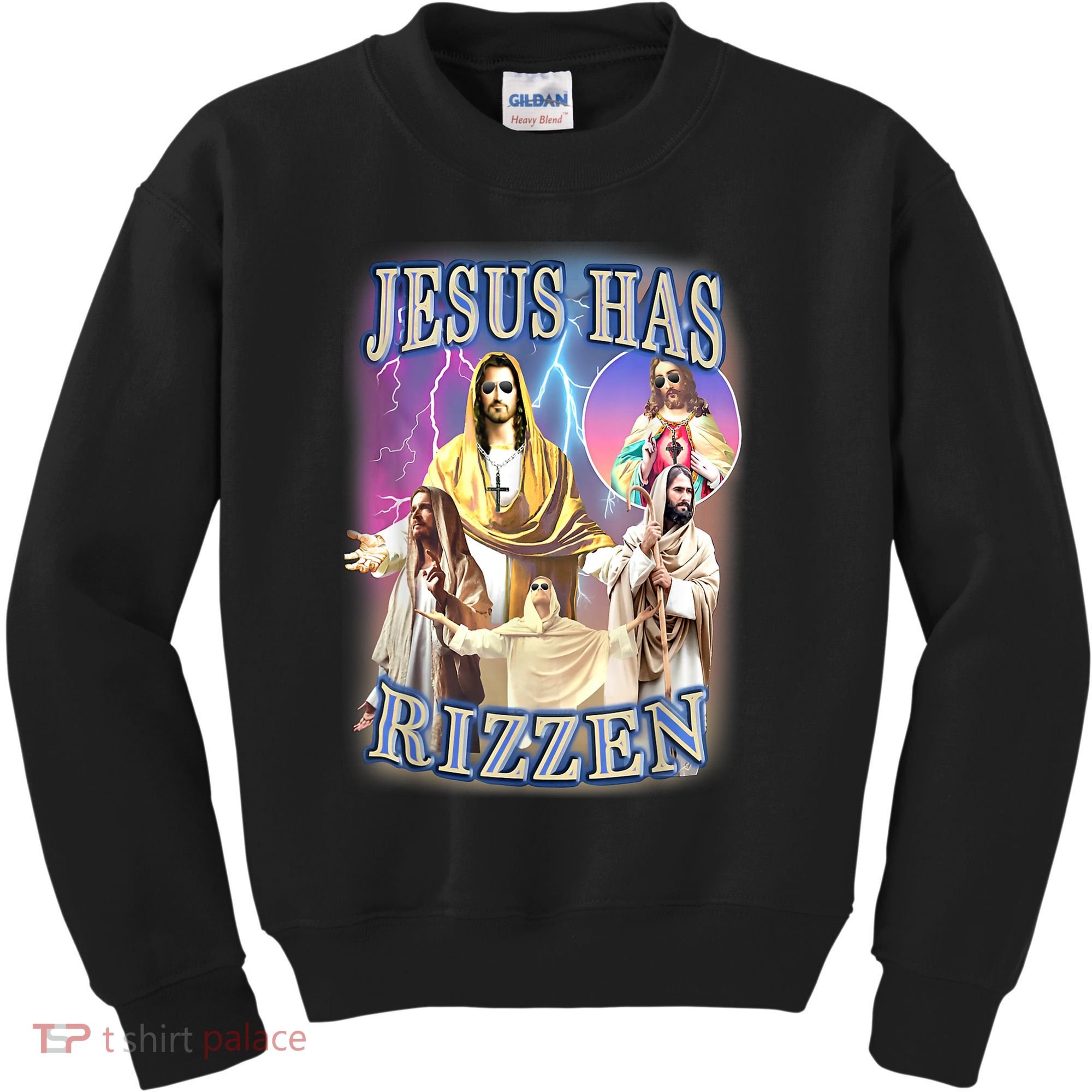 Jesus Has Rizzen Kids Sweatshirt