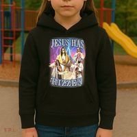 Jesus Has Rizzen Kids Hoodie thumb 3