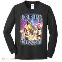 Jesus Has Rizzen Kids Long Sleeve Shirt thumb 0