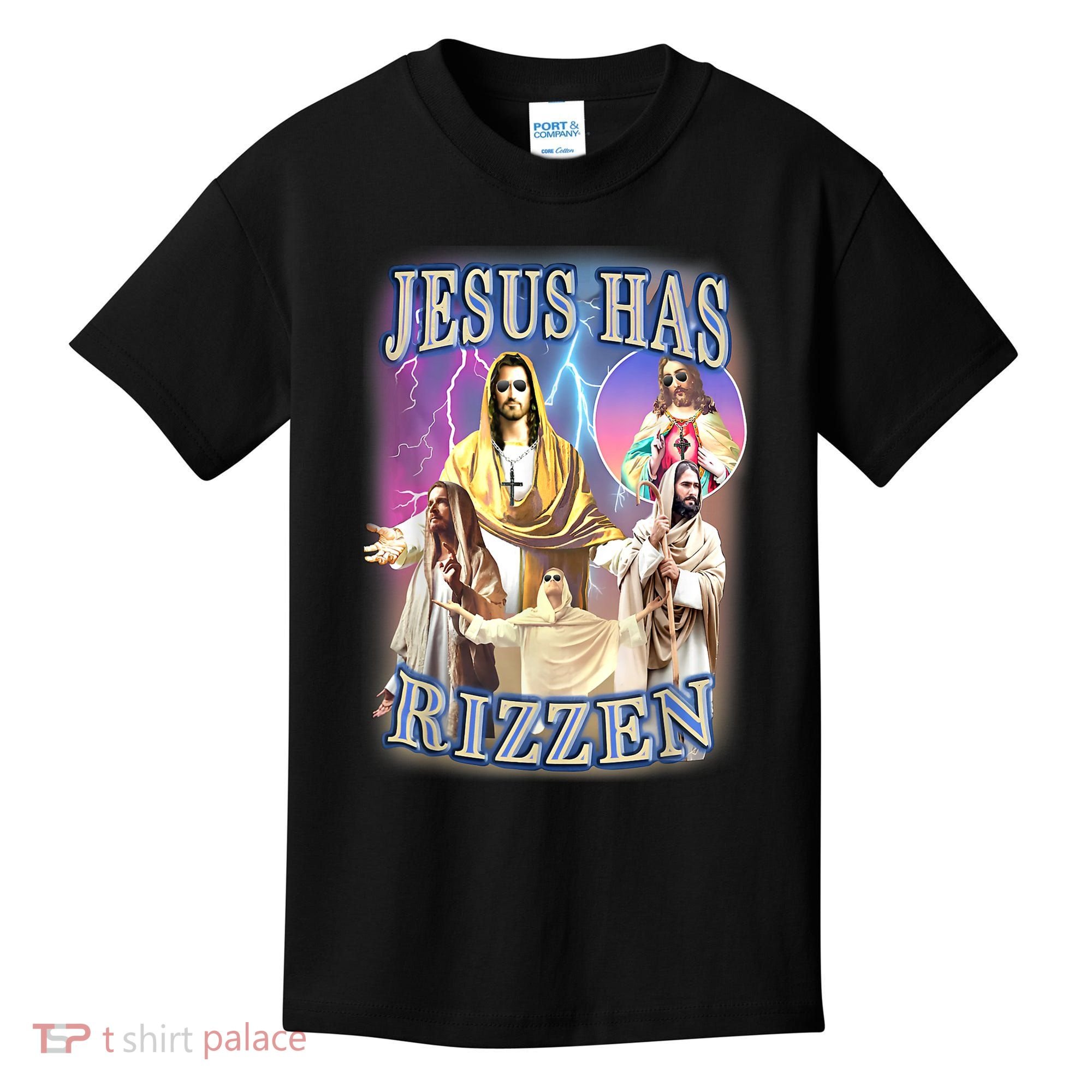Jesus Has Rizzen Kids T-Shirt