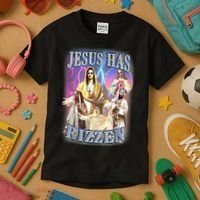 Jesus Has Rizzen Kids T-Shirt thumb 3