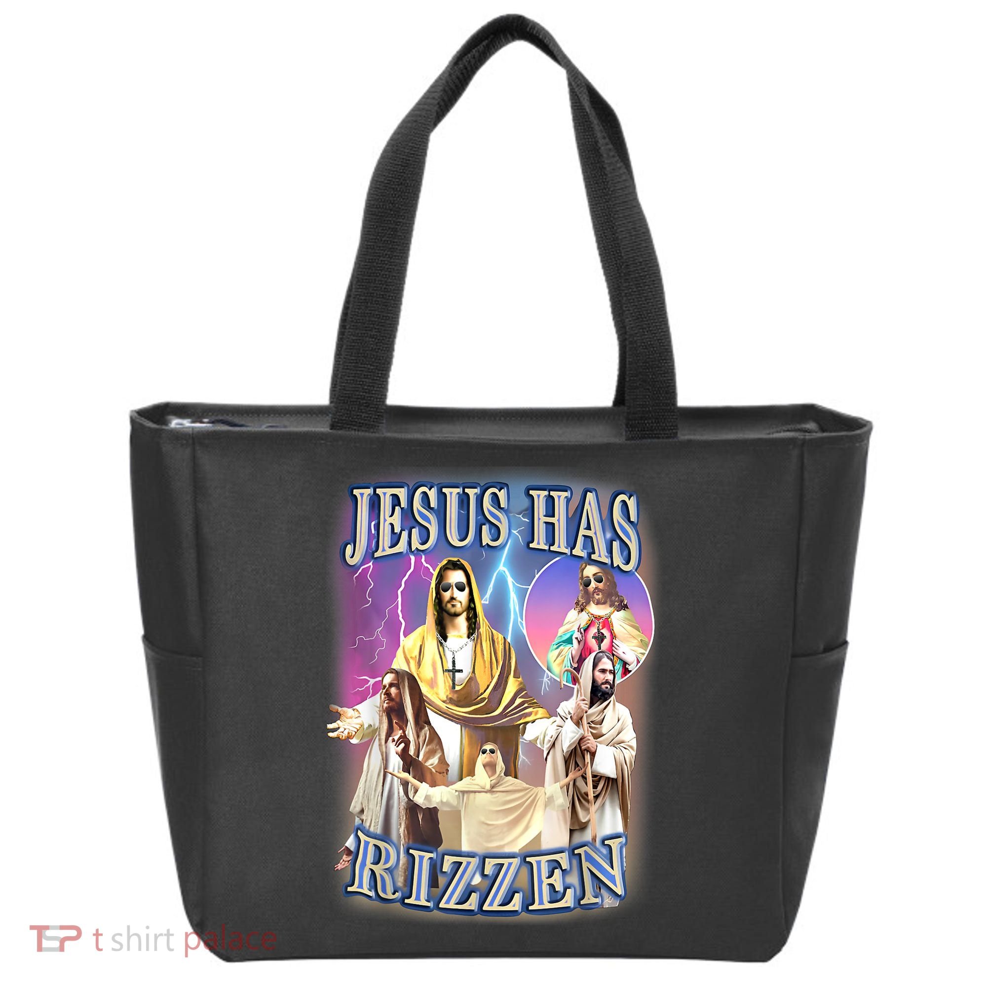 Jesus Has Rizzen Tote Bag