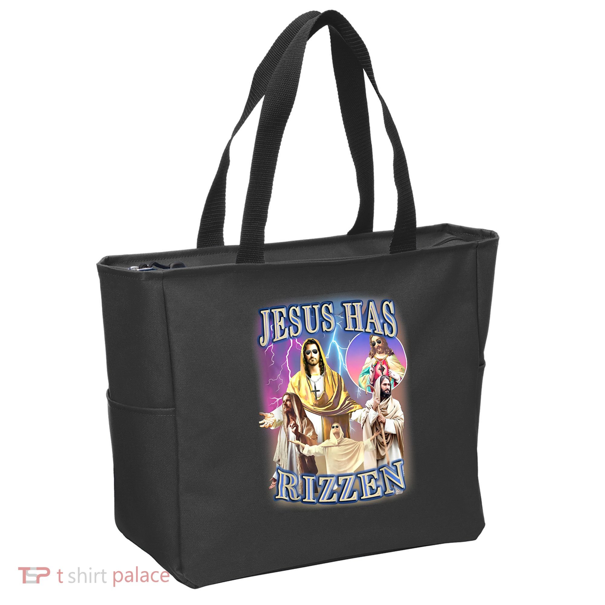 Jesus Has Rizzen Tote Bag