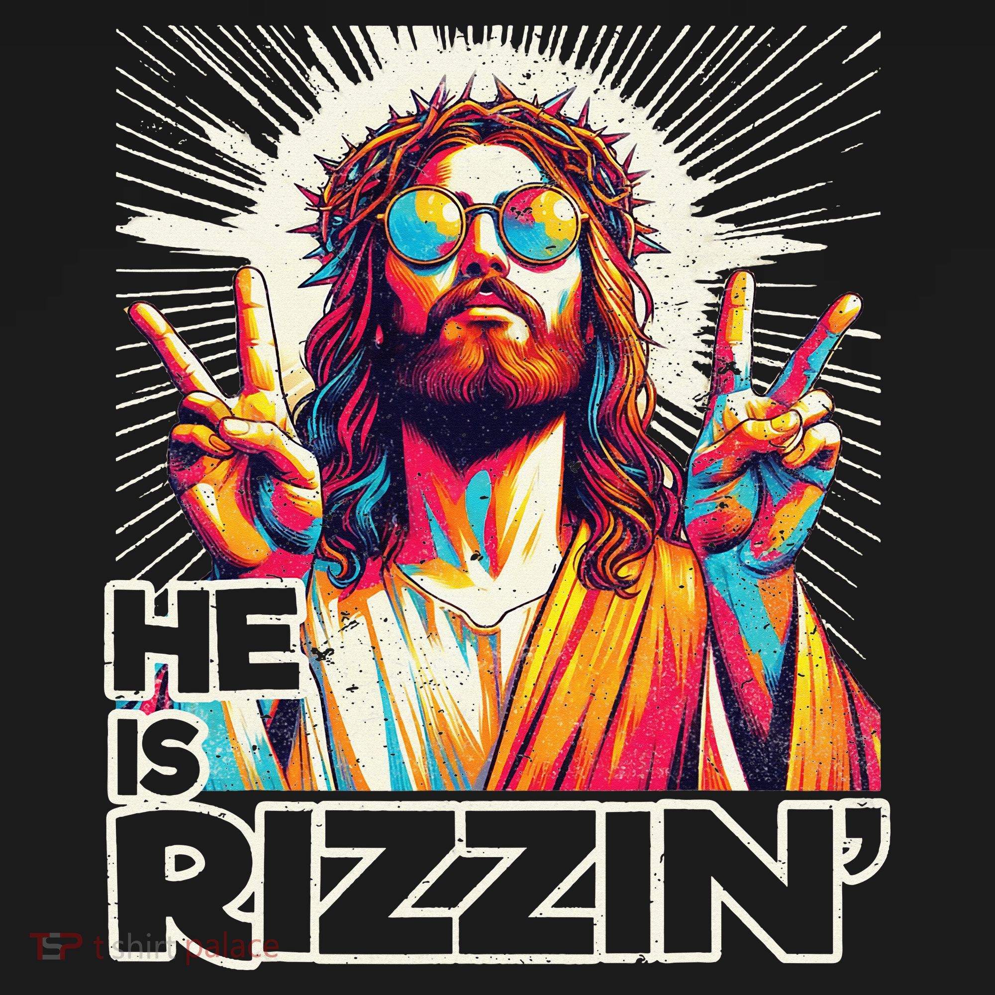  Jesus Has Rizzen Easter Christian Doggie Tank