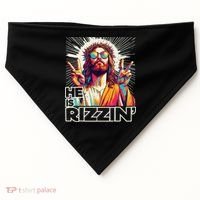  Jesus Has Rizzen Easter Christian USA-Made Doggie Bandana thumb 0