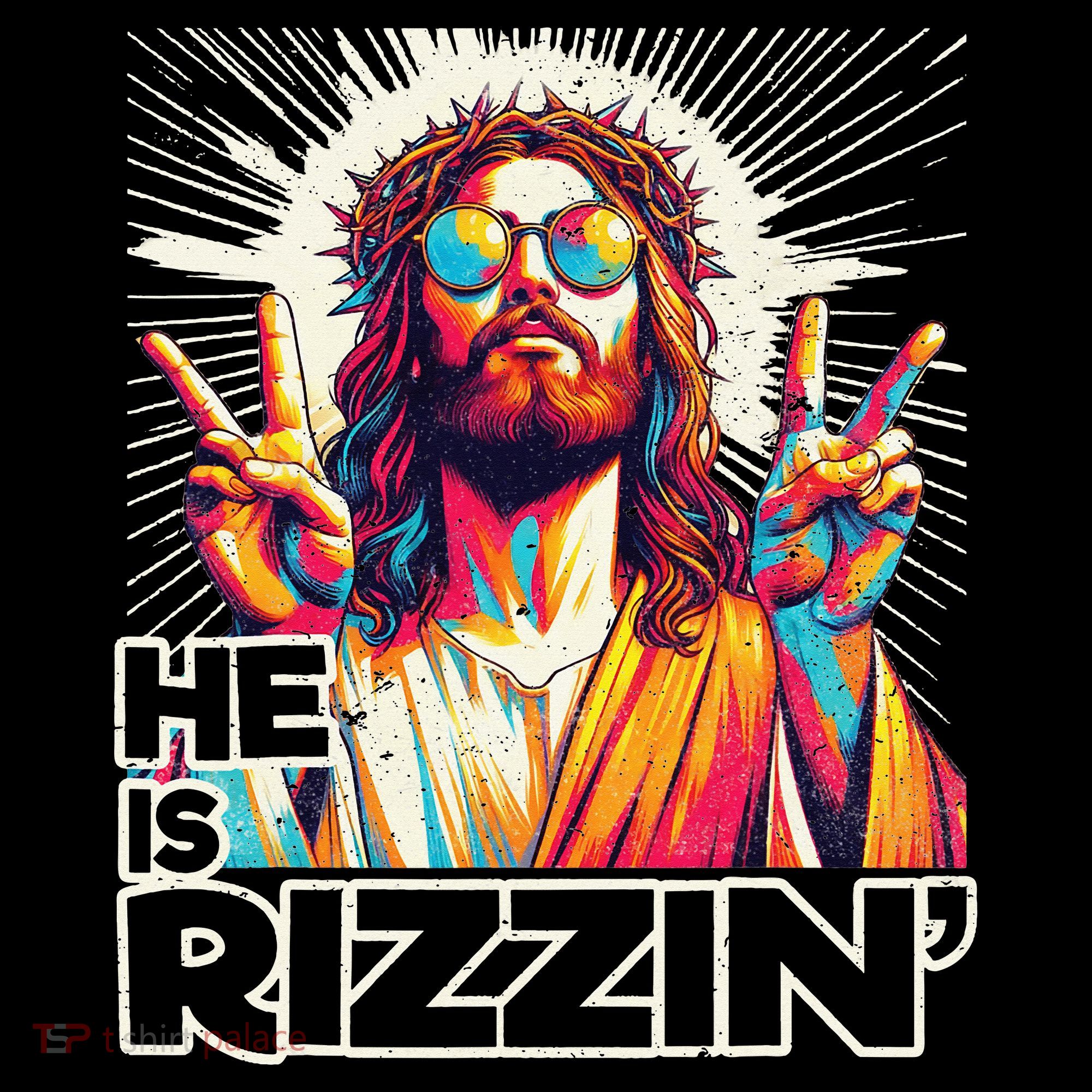  Jesus Has Rizzen Easter Christian Women's Hoodie