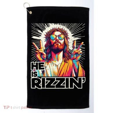  Jesus Has Rizzen Easter Christian Golf Towel