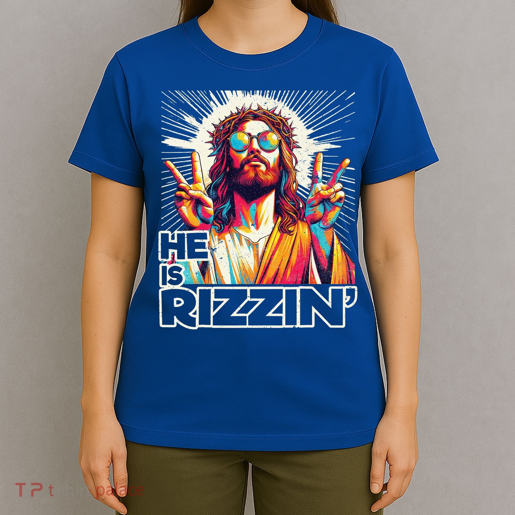  Jesus Has Rizzen Easter Christian T-Shirt