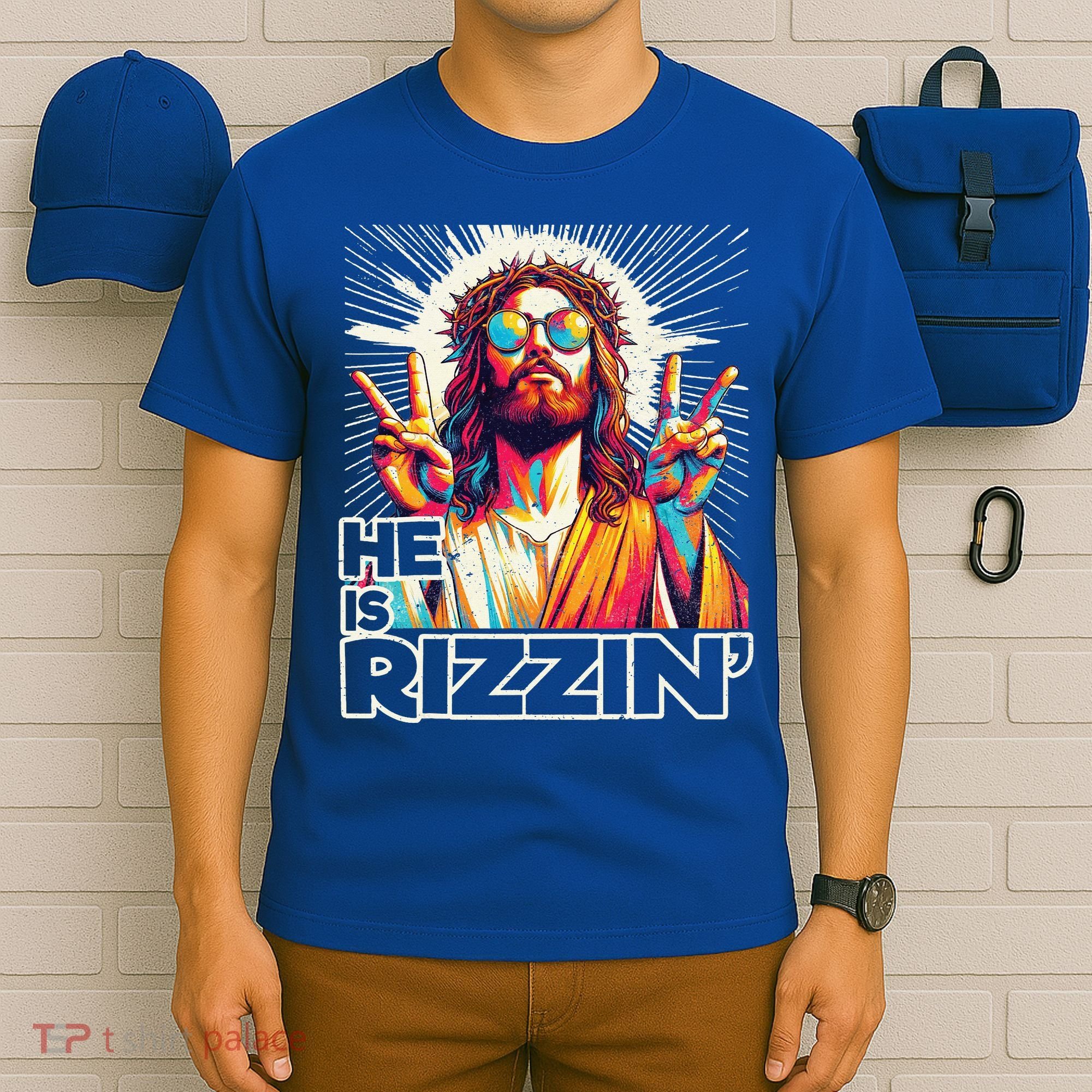  Jesus Has Rizzen Easter Christian T-Shirt