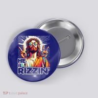  Jesus Has Rizzen Easter Christian Button thumb 0
