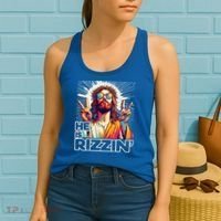  Jesus Has Rizzen Easter Christian Women's Tank Top thumb 2