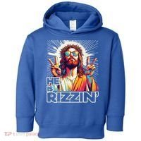  Jesus Has Rizzen Easter Christian Toddler Hoodie thumb 0