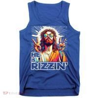  Jesus Has Rizzen Easter Christian Tank Top thumb 0
