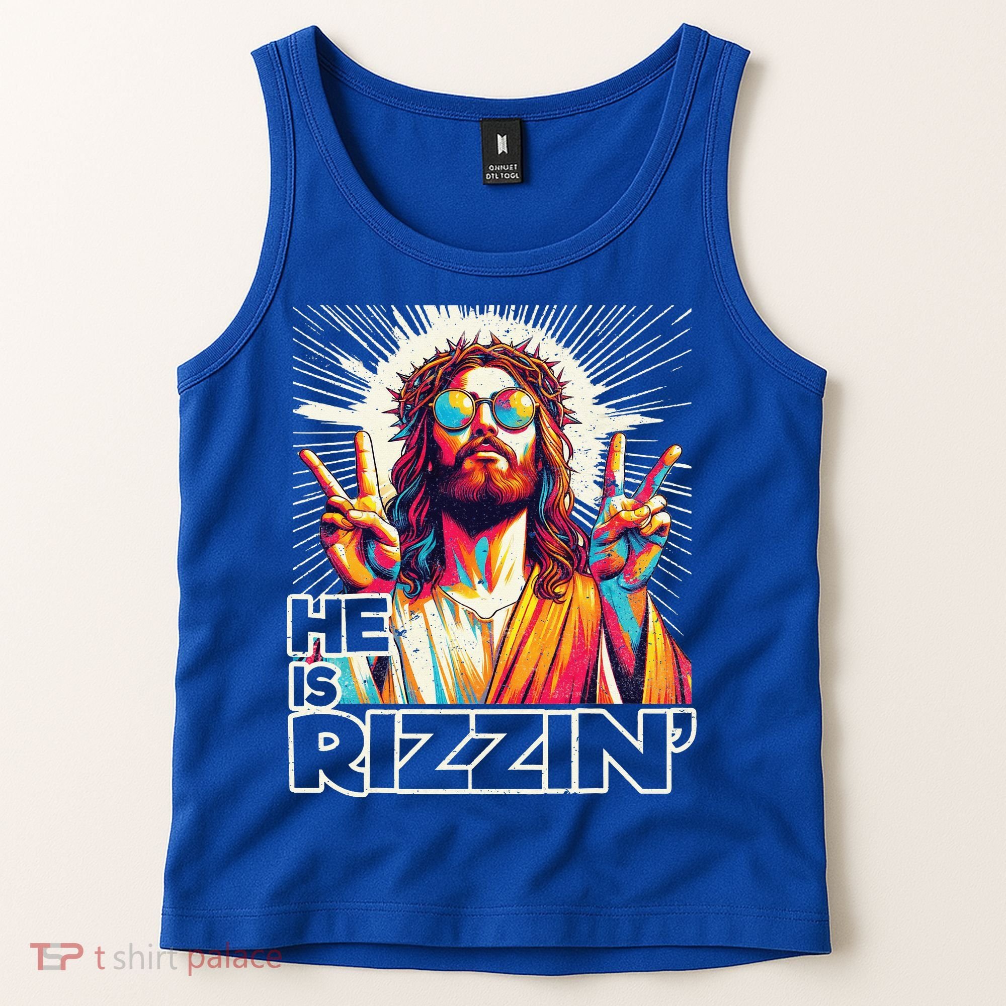  Jesus Has Rizzen Easter Christian Tank Top