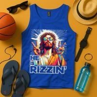  Jesus Has Rizzen Easter Christian Tank Top thumb 4