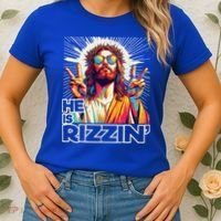  Jesus Has Rizzen Easter Christian Women's T-Shirt thumb 2