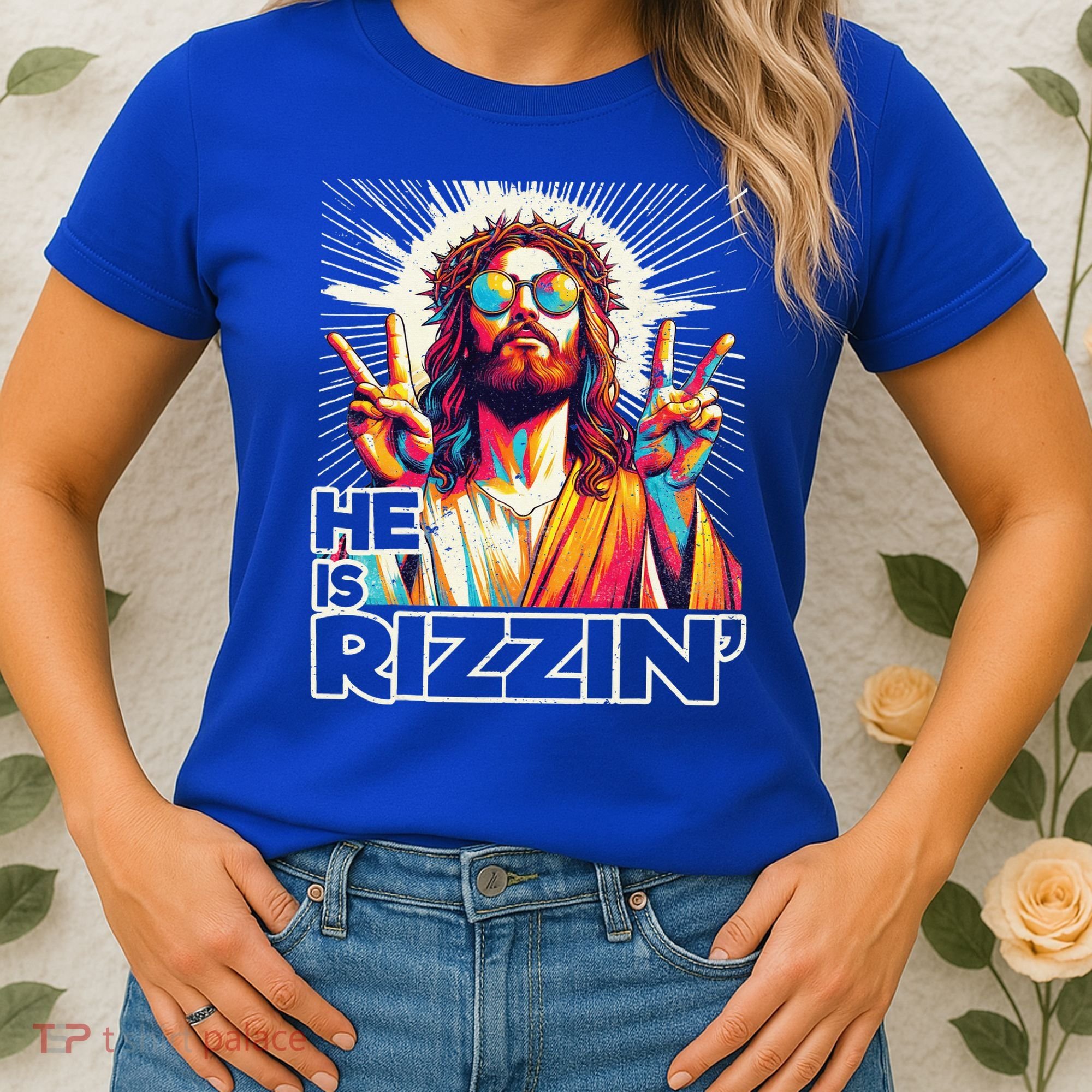  Jesus Has Rizzen Easter Christian Women's T-Shirt