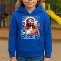  Jesus Has Rizzen Easter Christian Kids Hoodie thumb 3