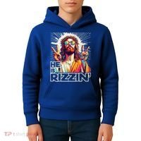  Jesus Has Rizzen Easter Christian Kids Hoodie thumb 4