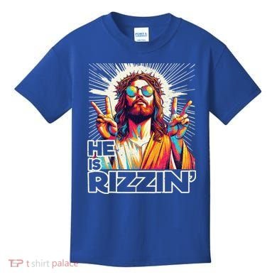  Jesus Has Rizzen Easter Christian Kids T-Shirt