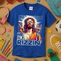  Jesus Has Rizzen Easter Christian Kids T-Shirt thumb 3