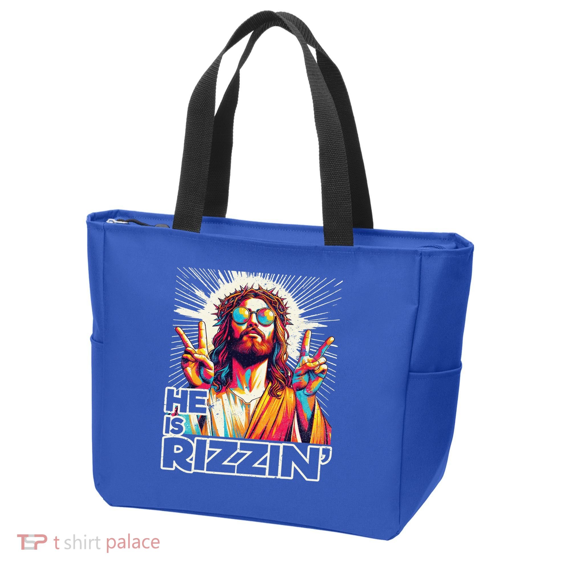  Jesus Has Rizzen Easter Christian Tote Bag