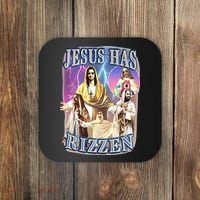 Jesus Has Rizzen Coaster thumb 0