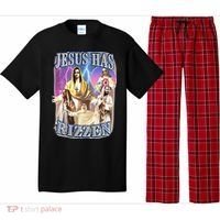 Jesus Has Rizzen Pajama Set thumb 0
