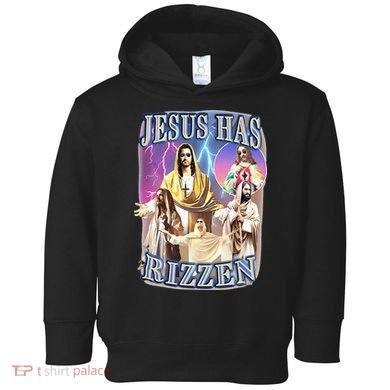 Jesus Has Rizzen Toddler Hoodie