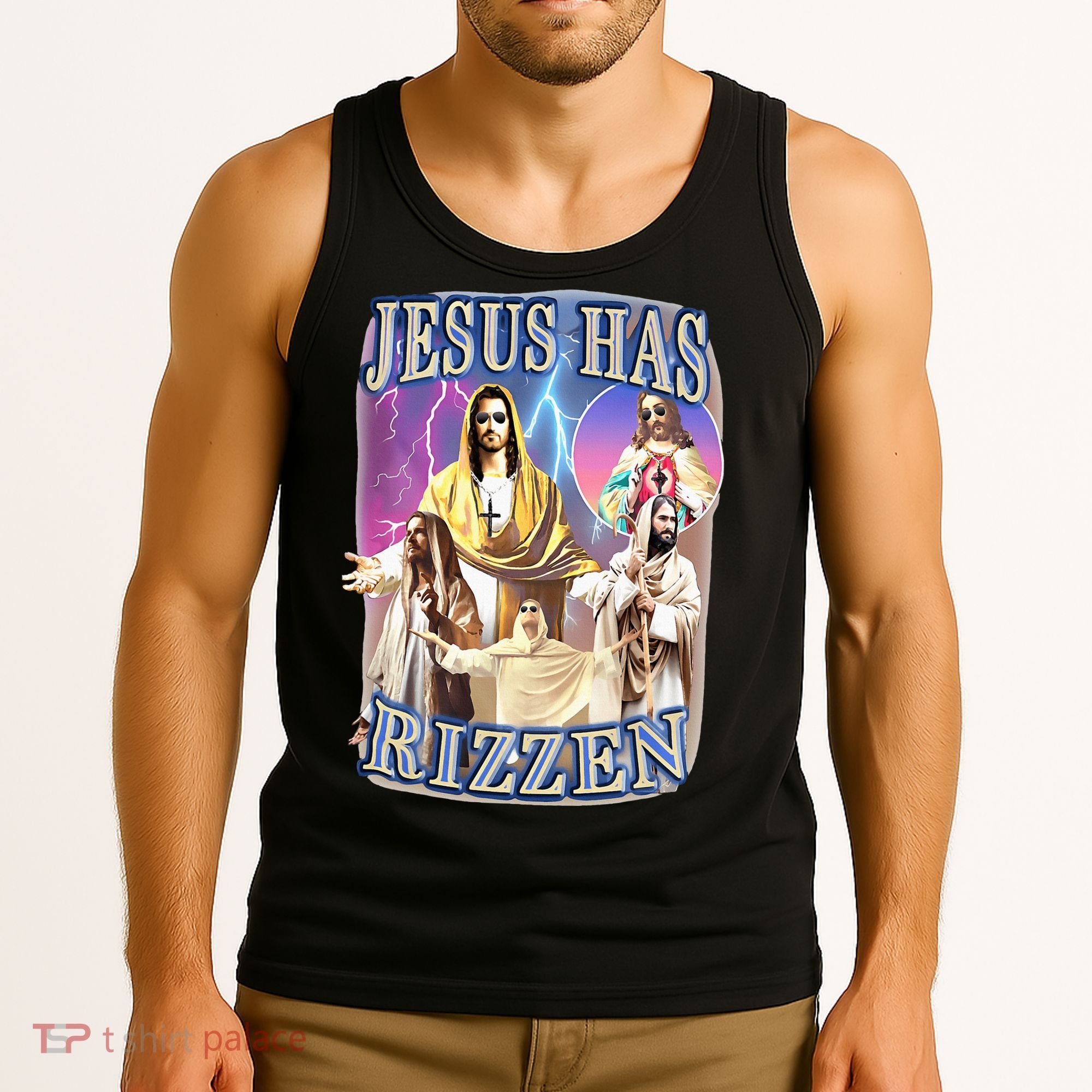 Jesus Has Rizzen Tank Top