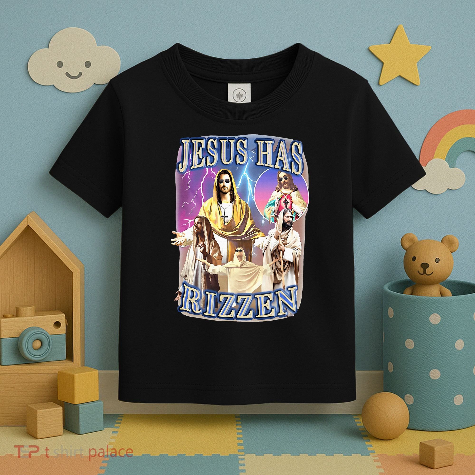 Jesus Has Rizzen Toddler T-Shirt