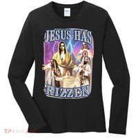 Jesus Has Rizzen Women's Long Sleeve Shirt thumb 0