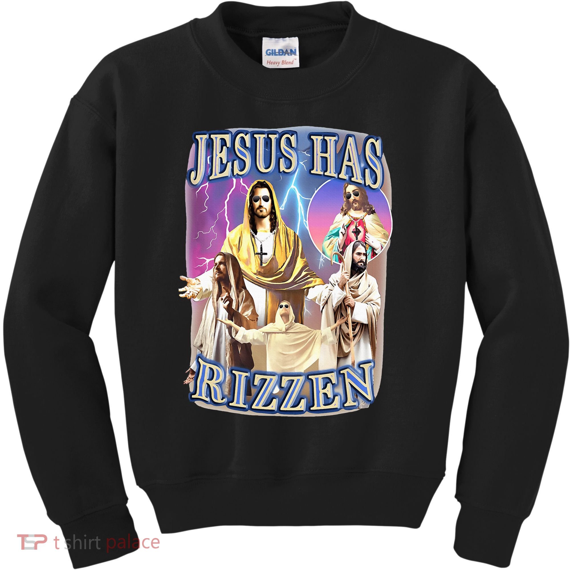 Jesus Has Rizzen Kids Sweatshirt