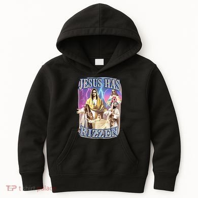 Jesus Has Rizzen Kids Hoodie