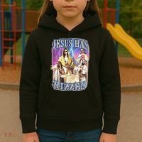 Jesus Has Rizzen Kids Hoodie thumb 3