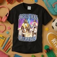 Jesus Has Rizzen Kids T-Shirt thumb 3