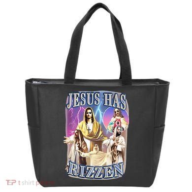 Jesus Has Rizzen Tote Bag